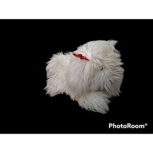 vintage Love Land dog plush Shintzu Samoyed Bichon Frise Bolognese spitz toy 16"